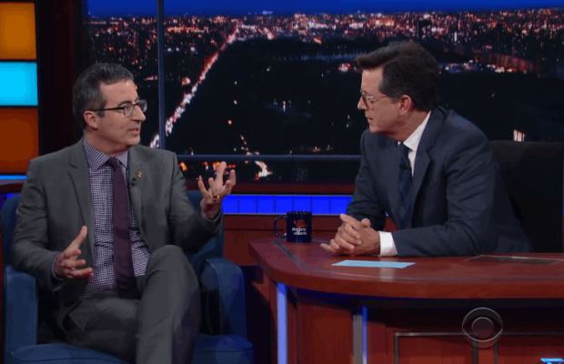 Stephen Colbert And John Oliver Discussing Donald Jr S