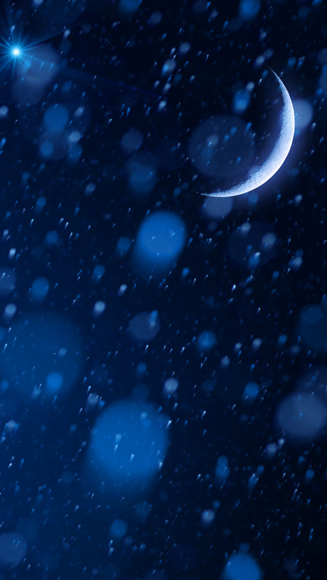 Snowy Night iPhone 5s Wallpaper iPad