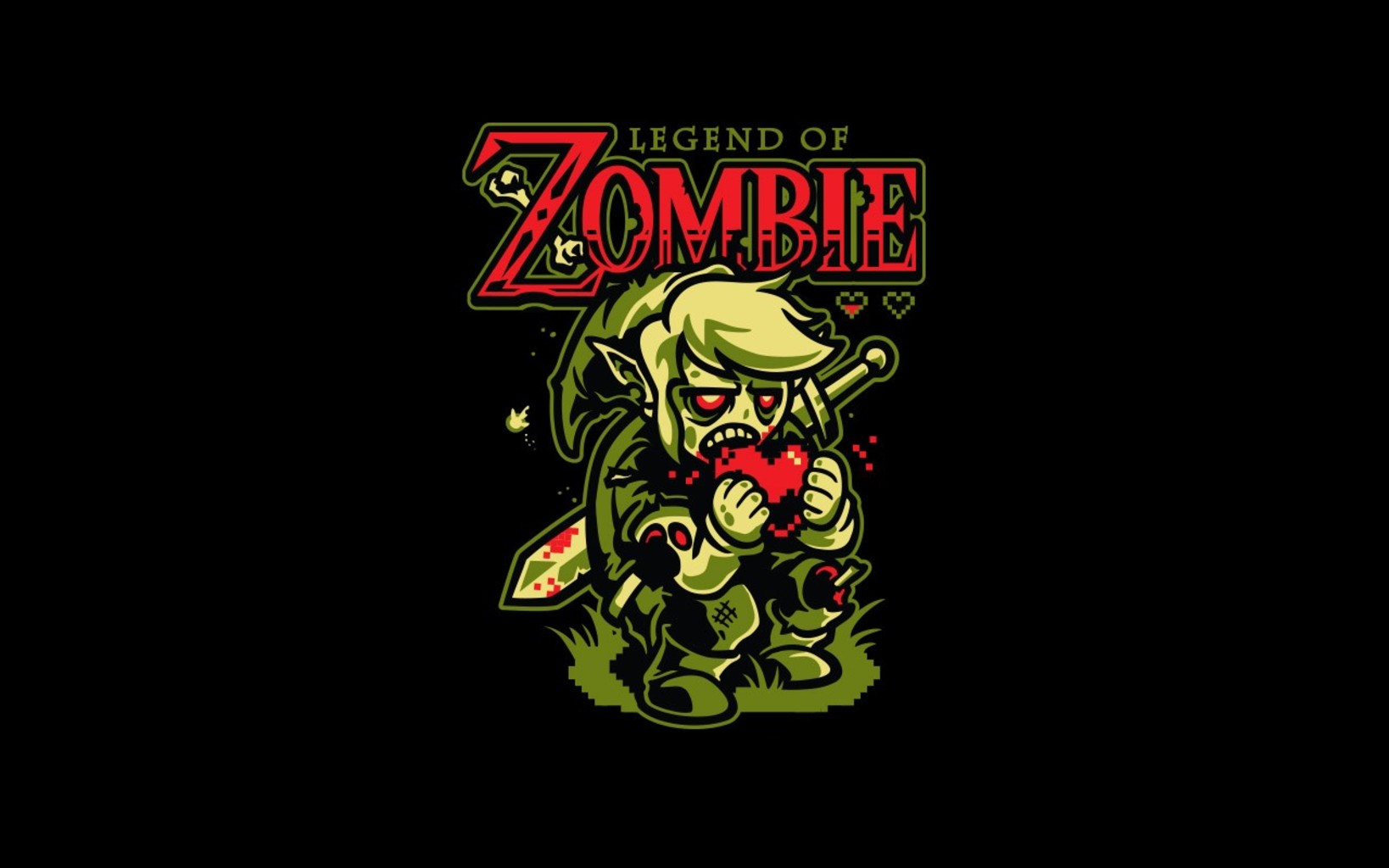 Legend Of Zombie Zelda Dark Wallpaper Background