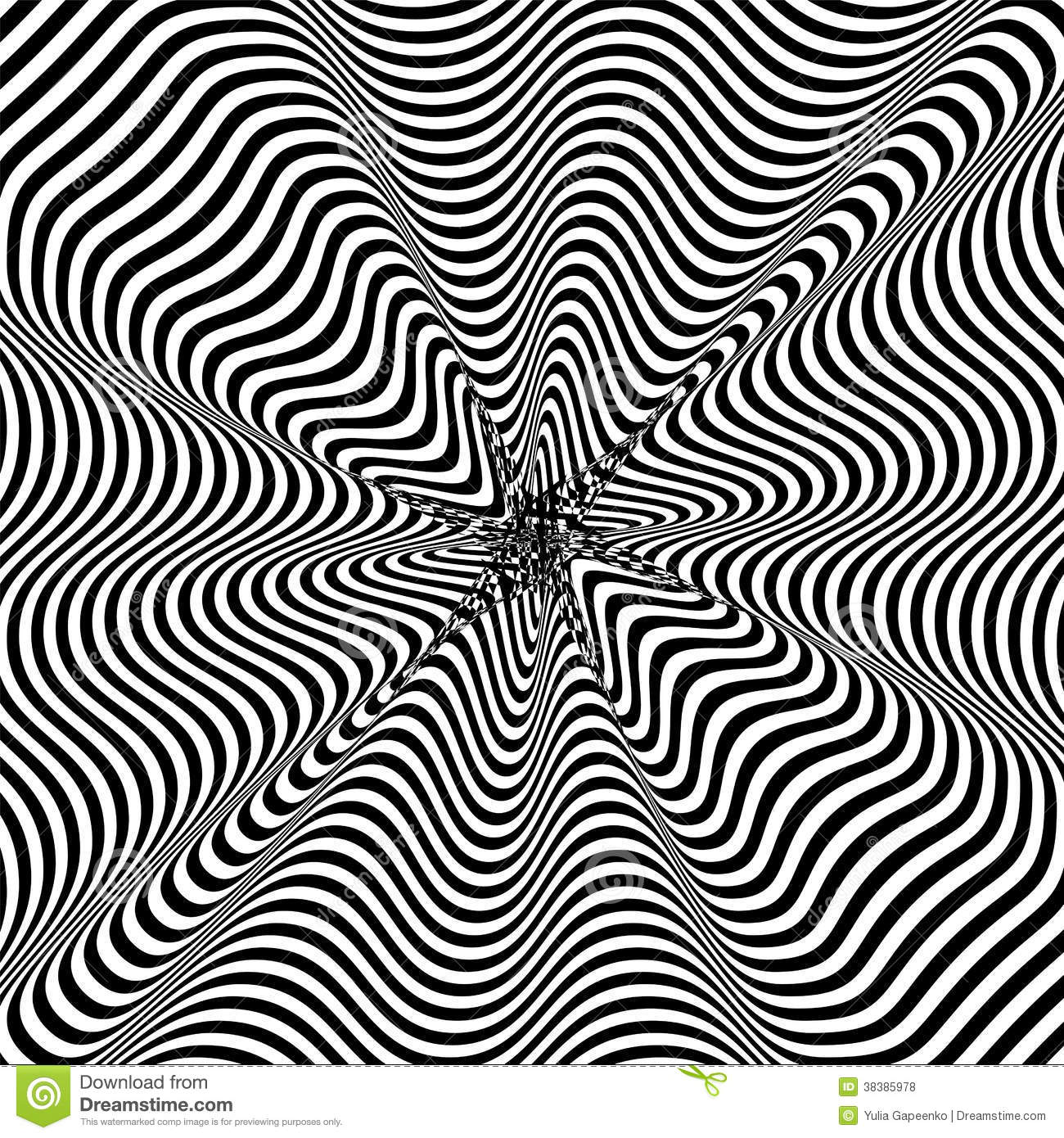 Black And White Swirl Hypnotic