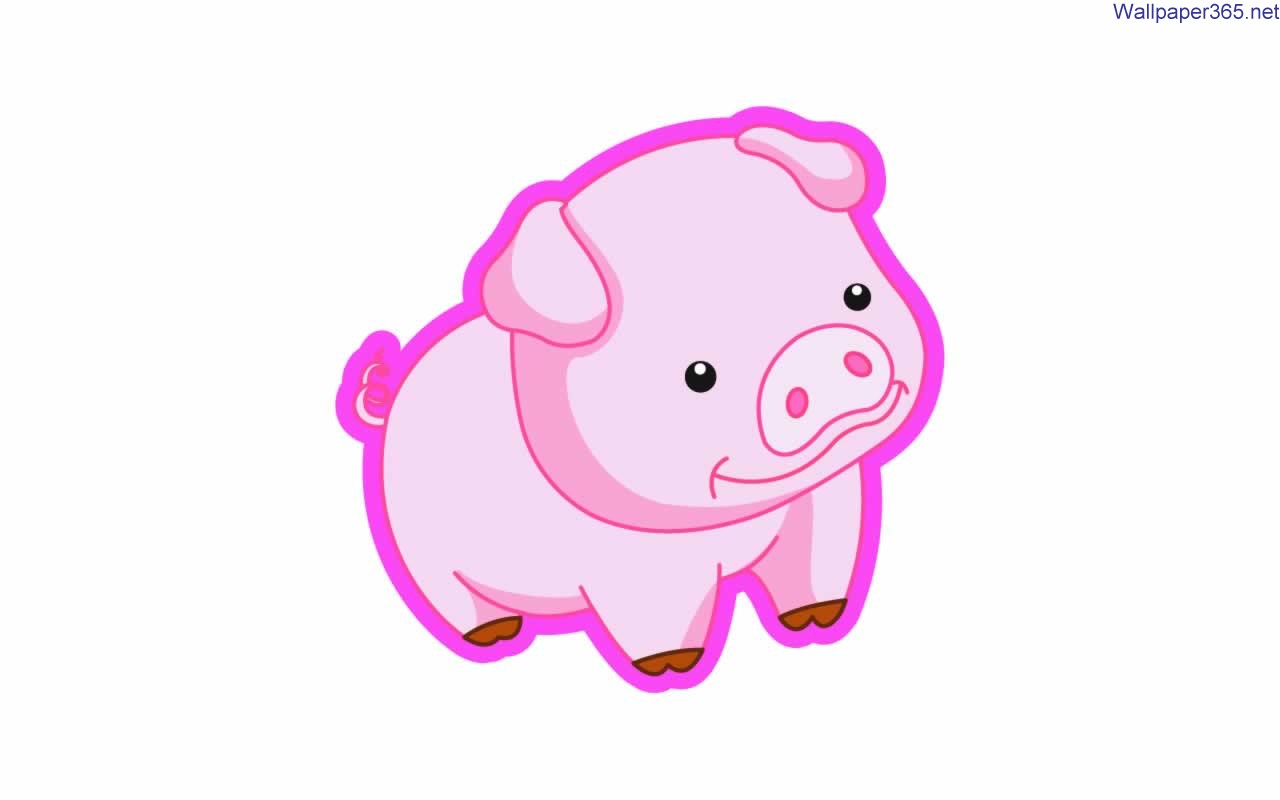 Pig Cartoon Wallpaper Desktop HD