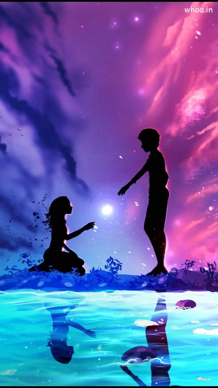 Couple Shadow Loving Hd Mobile Wallpaper Hd Images in 2020 Cute