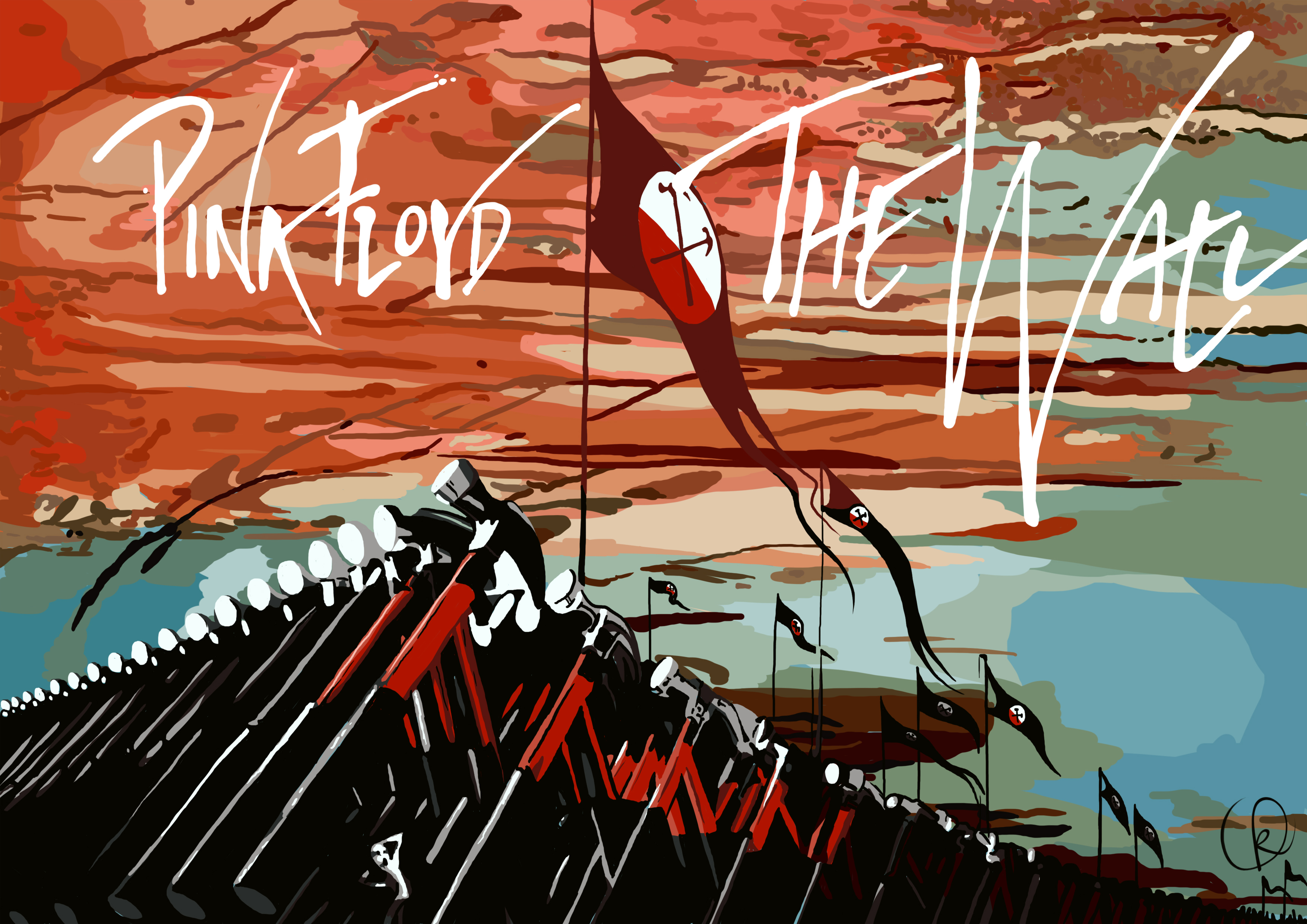 Pink Floyd The Wall Hammers HD Wallpaper Background Images