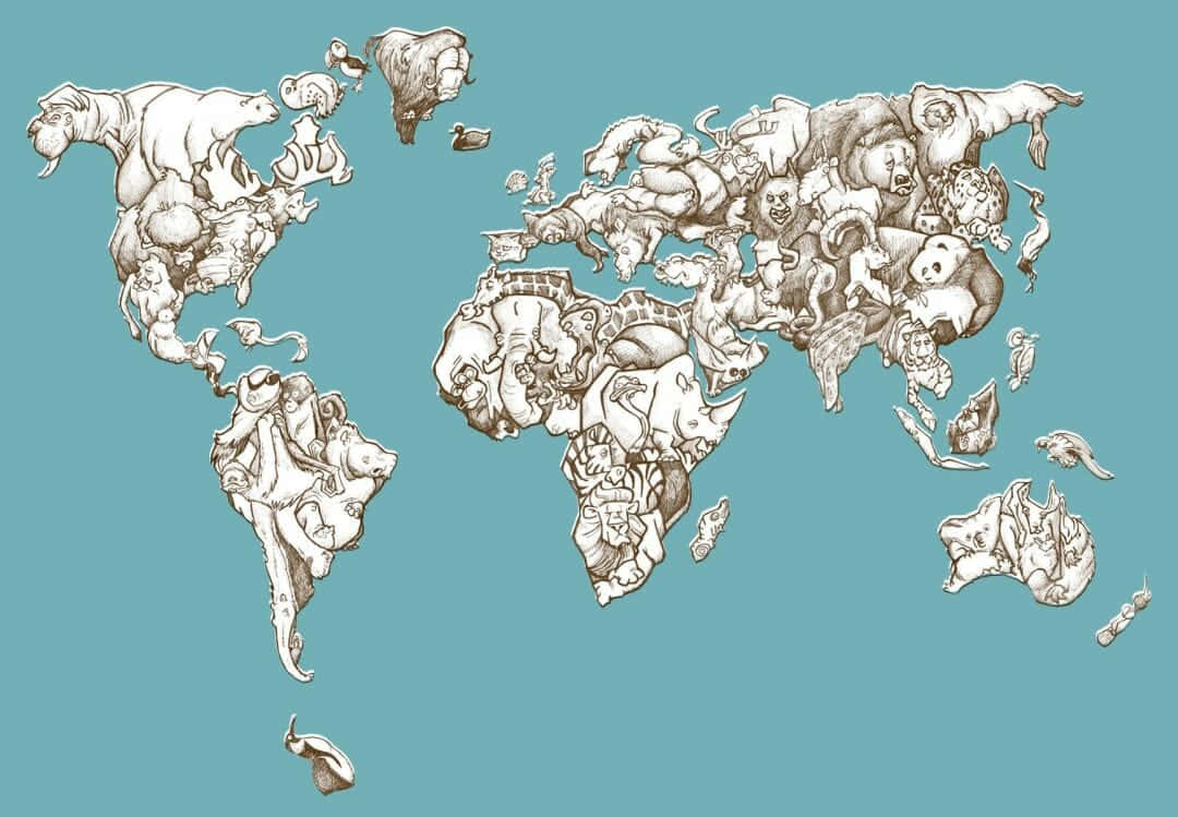 World Map Aesthetic Wallpaper