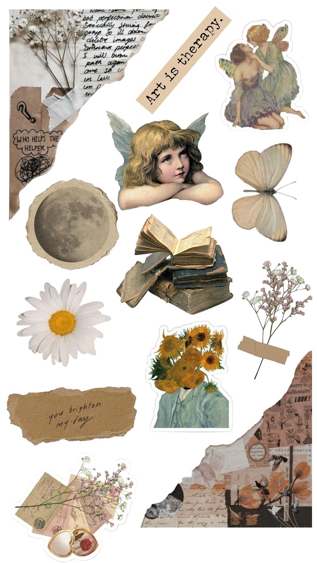 Aesthetic Stickers Wallpaper