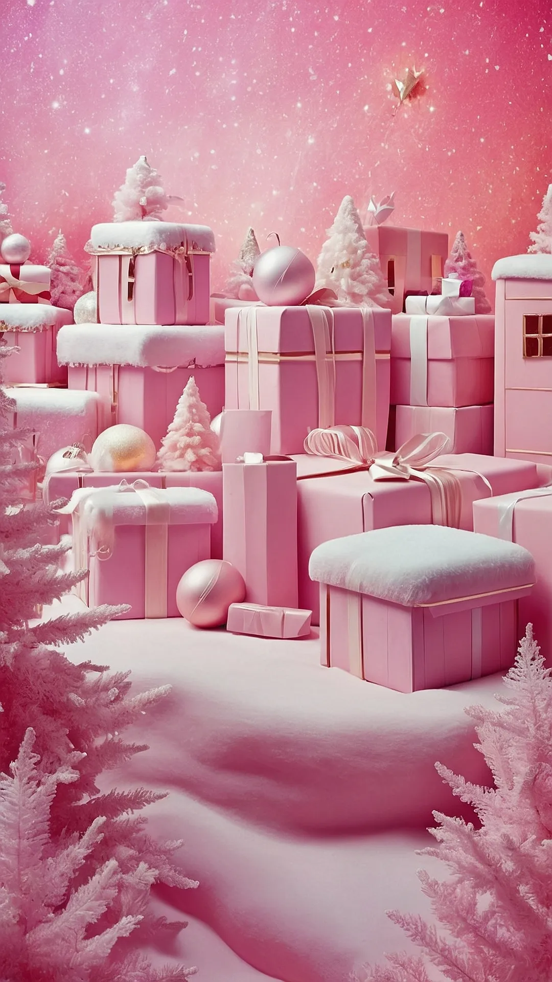 Jingle All The Way With Pink Christmas Wallpaper Ideas