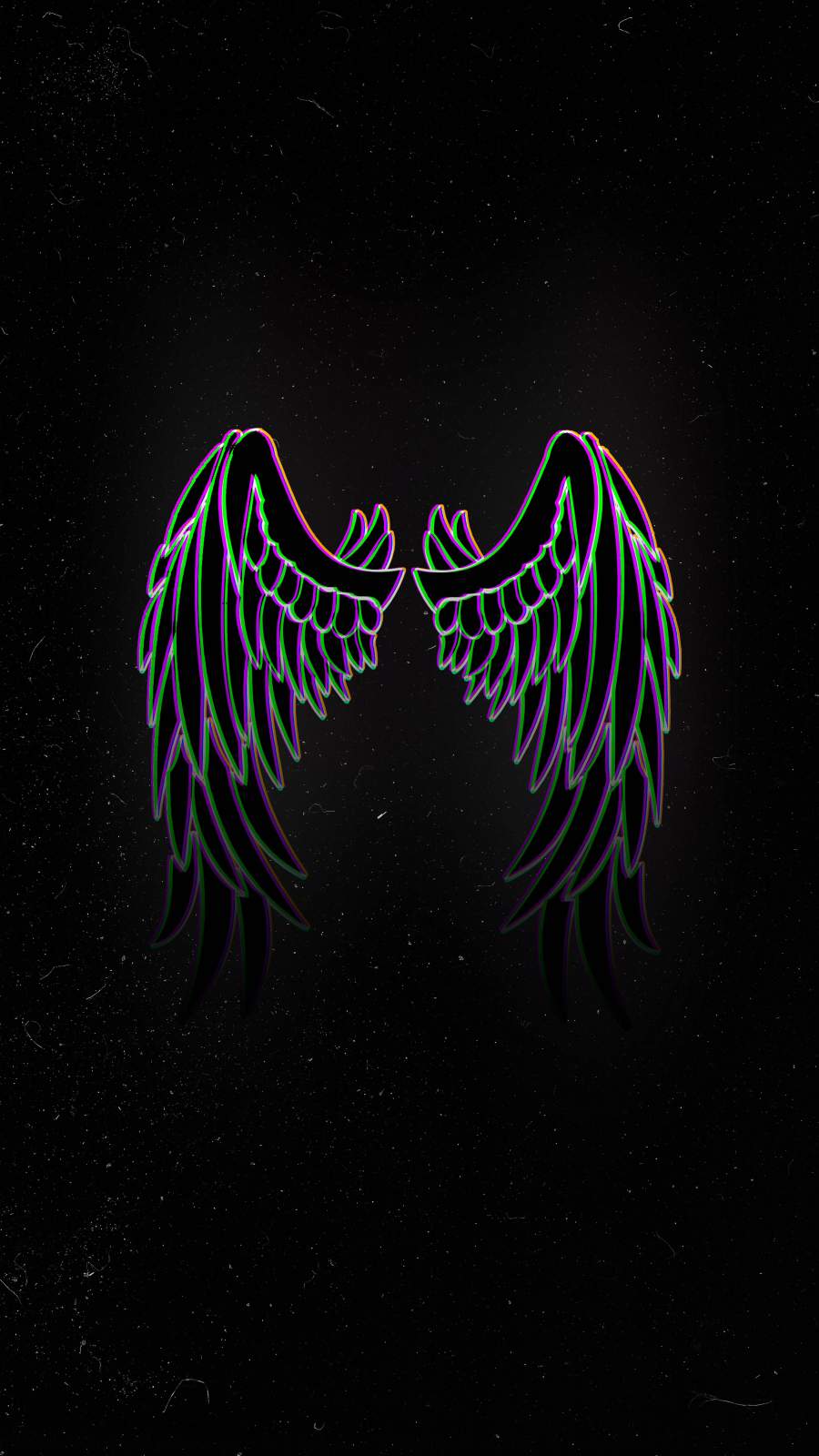 Download Black Angel Wings Vertical Wallpaper  Wallpaperscom