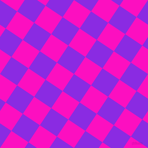 Blue Violet And Shocking Pink Checkers Chequered Checkered Squares