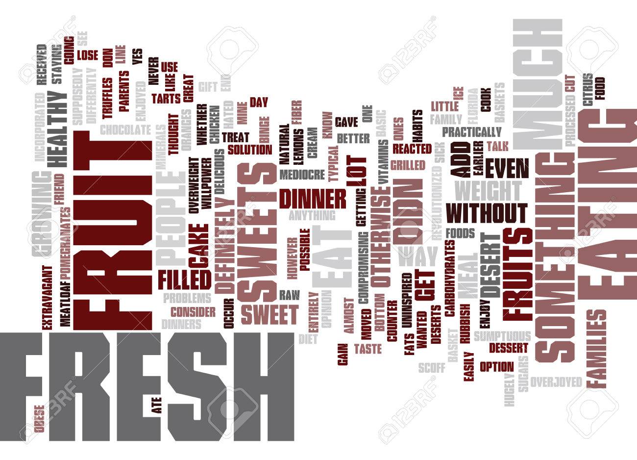 Fresh Fruit Text Background Word Cloud Concept Royalty