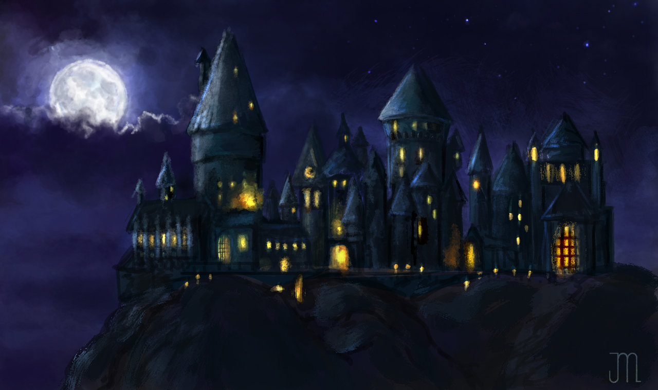 hogwarts castle by juliyore fan art wallpaper books novels 2013 2015