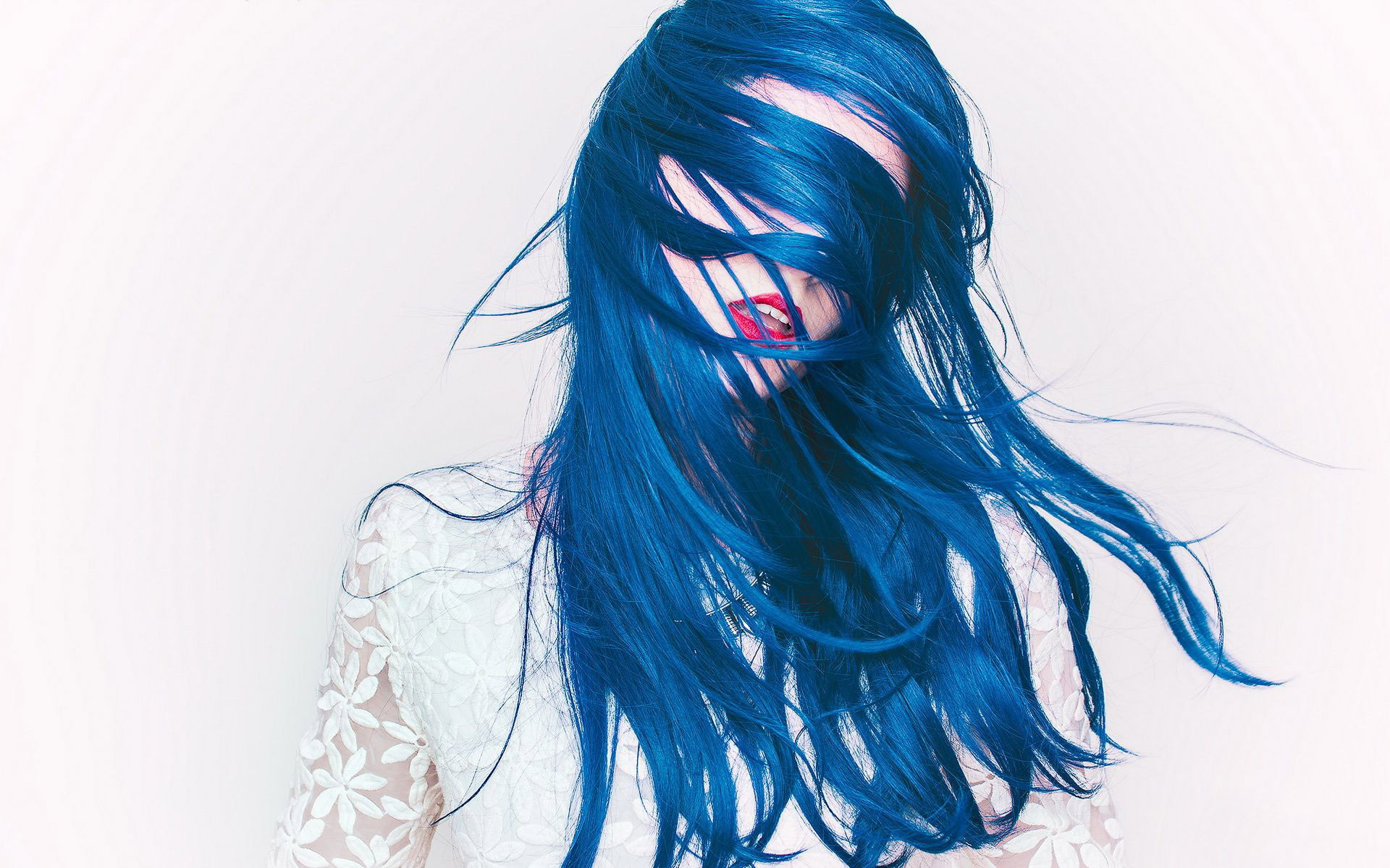 Blue Wig Wallpaper