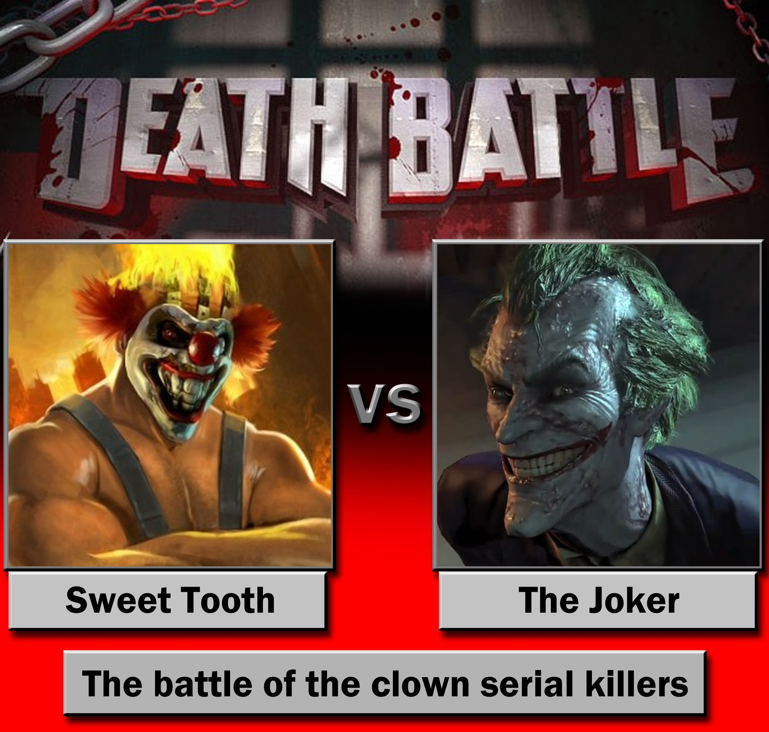 Battle Sweet Tooth Vs The Joker By Playstation Jedi Fan Art Wallpaper