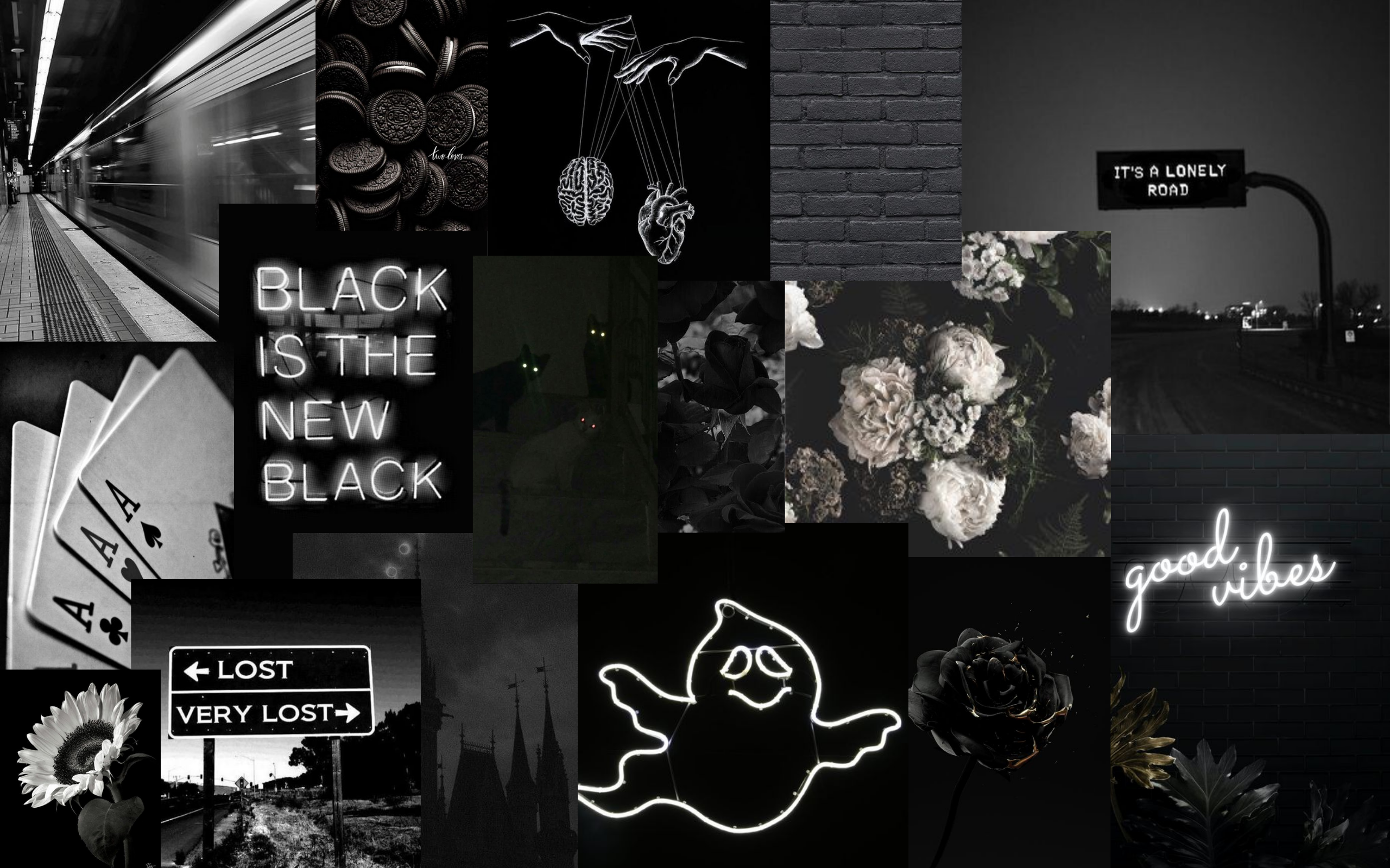 black aesthetic laptop screensaver made by me Imac wallpaper