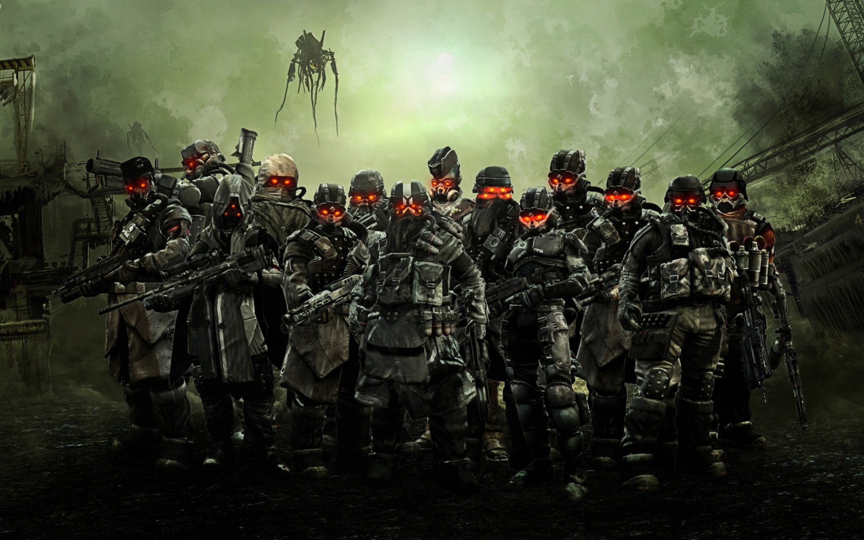 Image Killzone Wallpaper Helghast Units Army Helghan Corporation