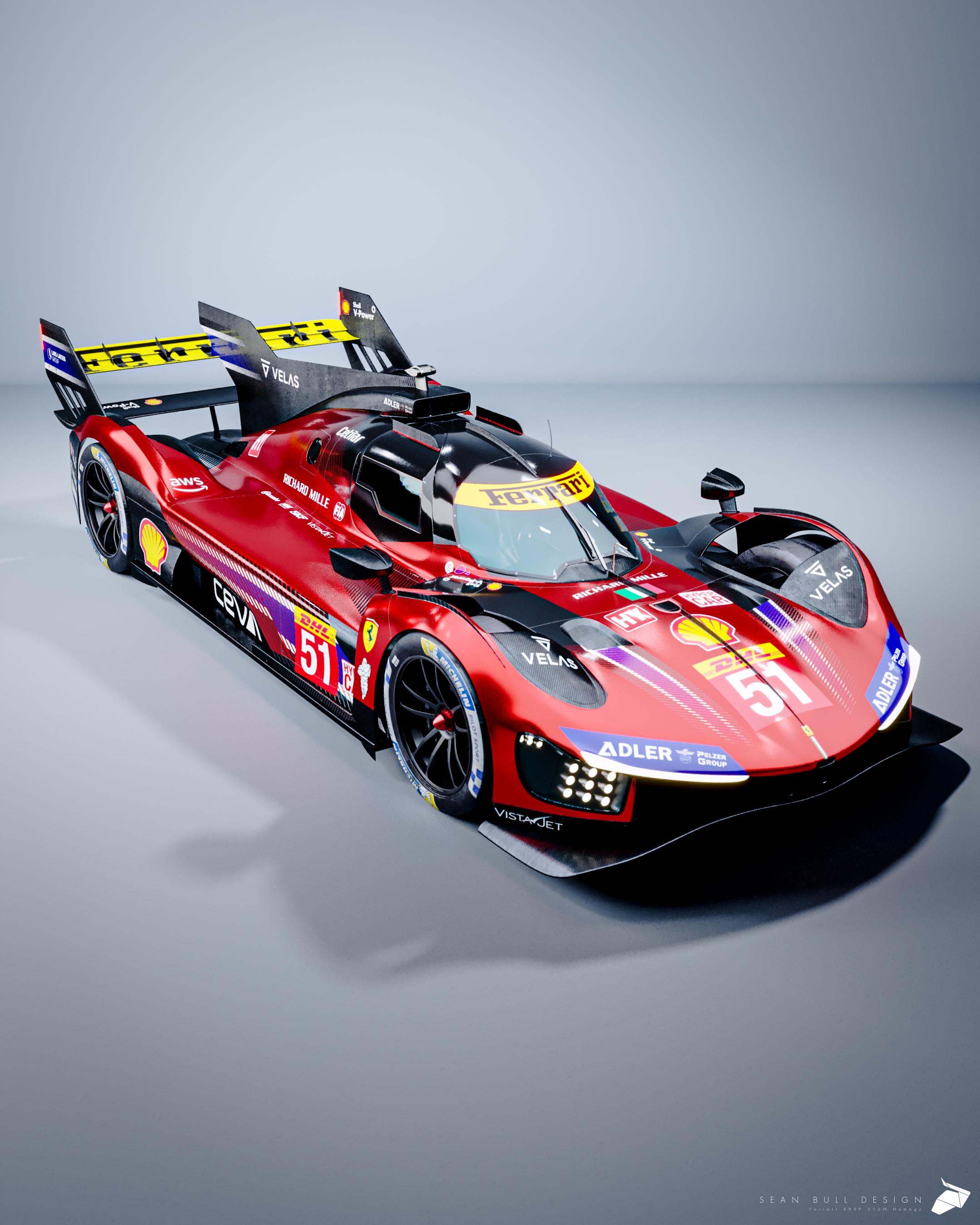 Sean Bull Design On Ferrari 499p Lmh Livery Concept