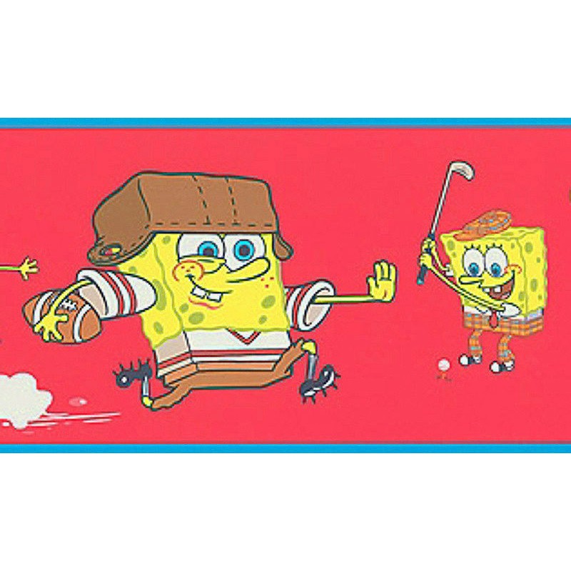 Free download Wallpaper Border Kids Spongebob Sports Border [800x800