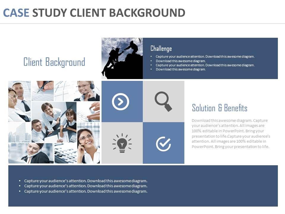 Case Study Client Background Ppt Slides Powerpoint Presentation