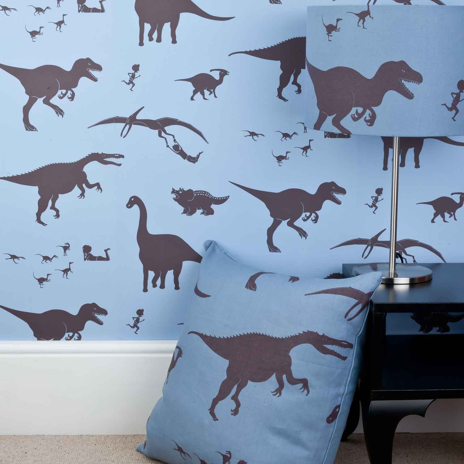 Children Dya Think E Saurus Paperboy Wallpaper For Kids Bedrooms