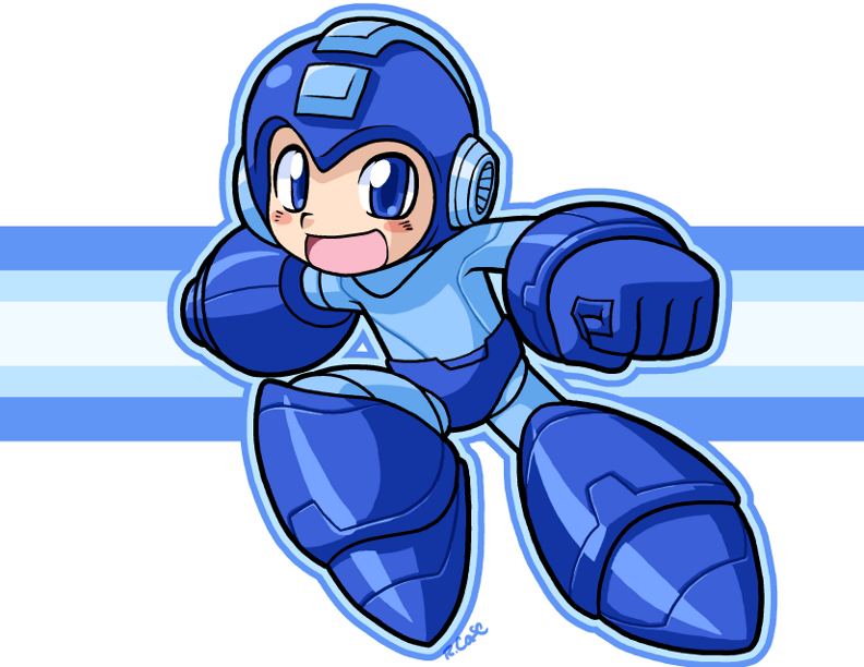 Megaman Ready To Smash Some Bros By Rongs1234