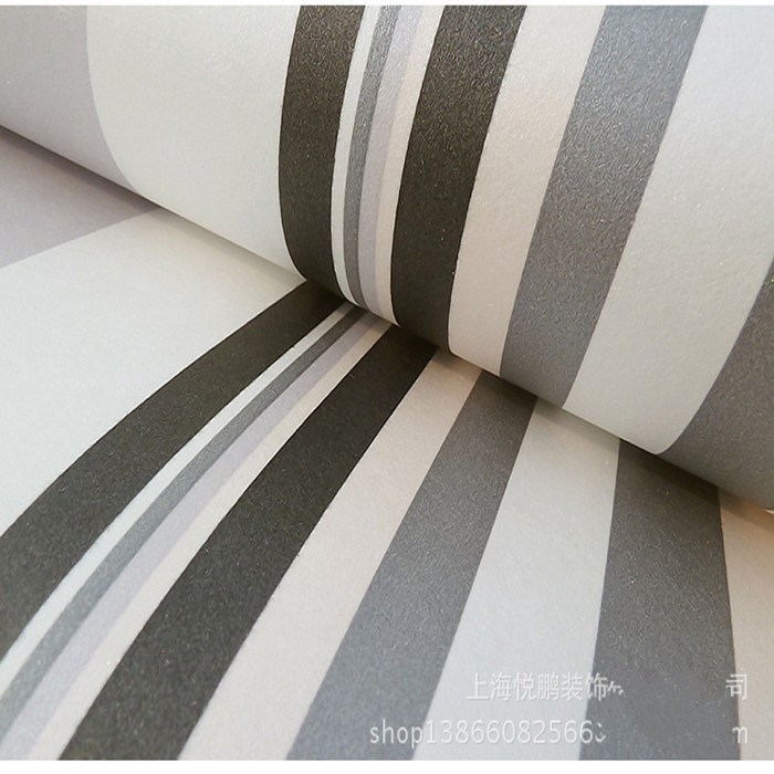  grey stripe wallpaper for living room bedroom free shipping wallpaper