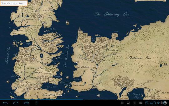 Game Of Thrones Map Westeros