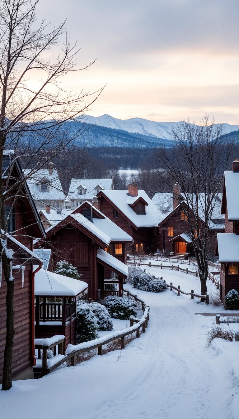 New England Winter Scenes Wallpaper