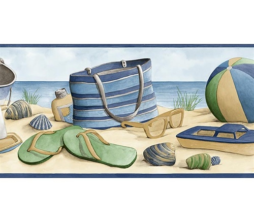 Image Beach Themed Wallpaper Borders