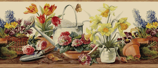 Free download 113059 Spring Garden Wallpaper Border [505x218] for your