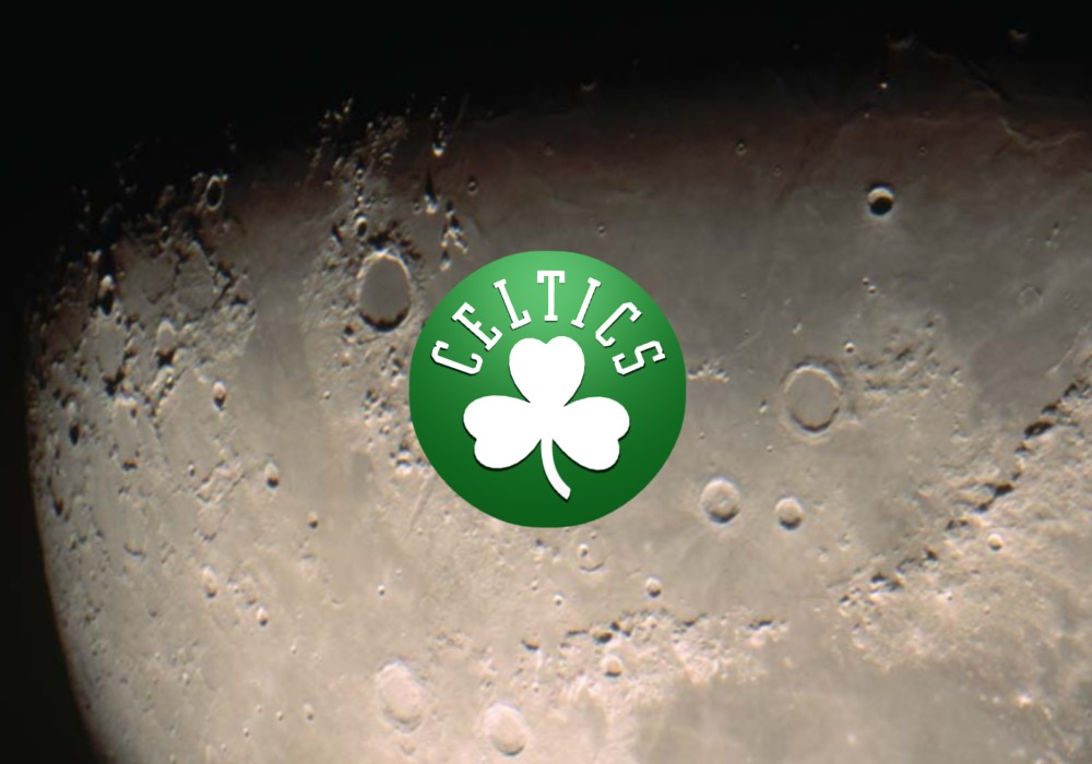 Boston Celtics Logo Wallpaper Moon Radiance Background