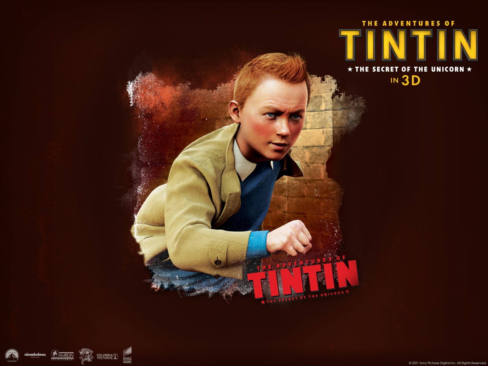 Jamie Bell The Adventures Of Tintin Wallpaper