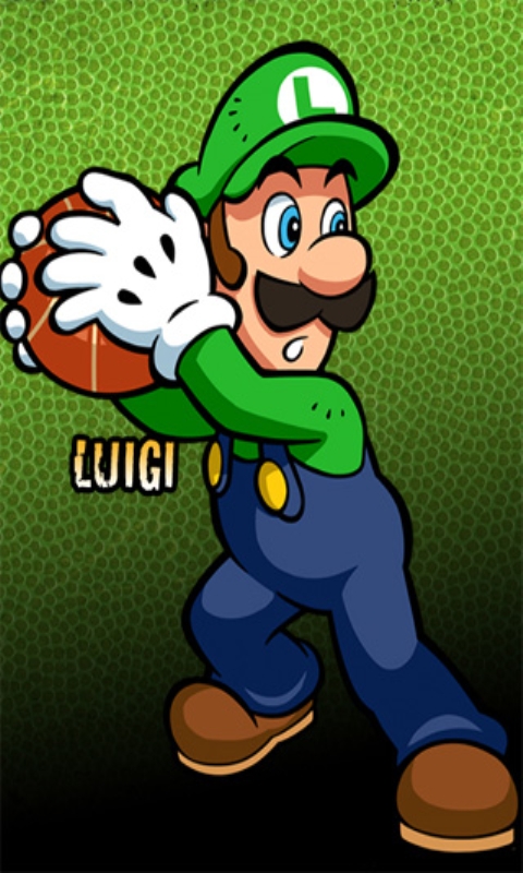 Luigi Basketball F Wallpaper480x800 Wallpaper Screensaver