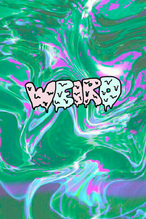 Weird Green Holographic Wallpaper By Bangboompowsher We Heart It