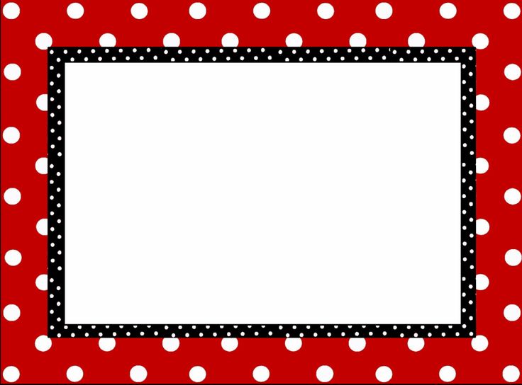 Polka Dot Frame Border Photos Dots Clip Art