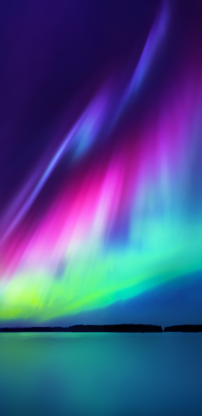 Colorful Aurora Borealis Wallpaper iPhone Android