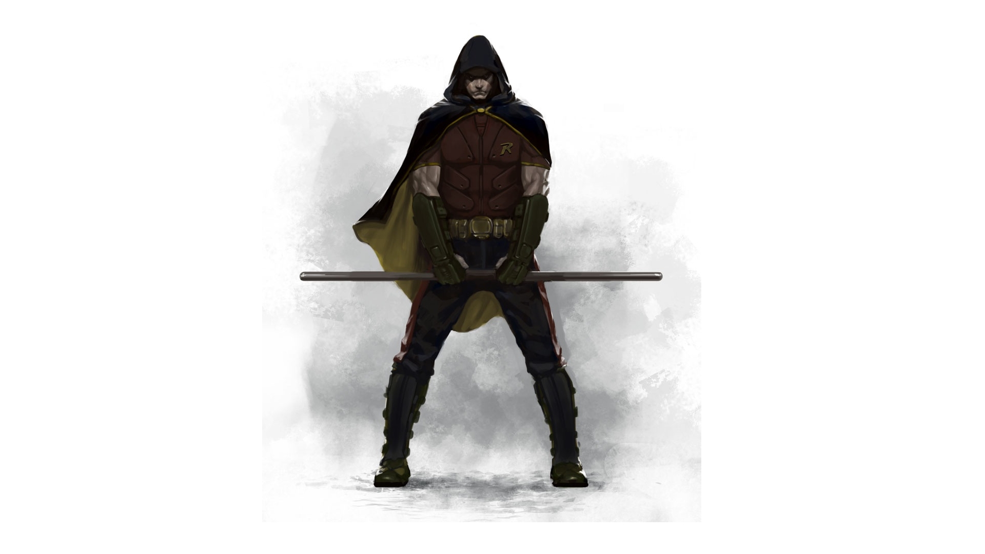 Batman Robin Hoodie White Dc Ics Weapons Men Males Boy Art Figure