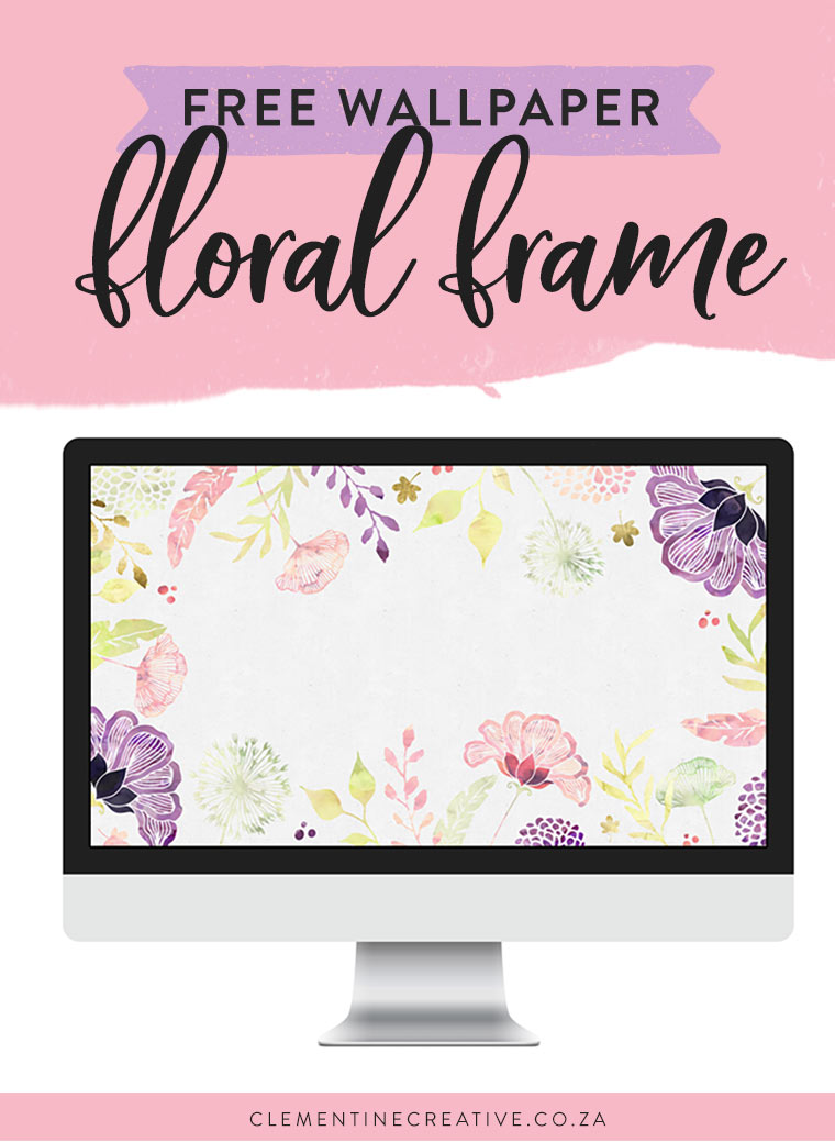 Floral Desktop Wallpaper I Choose Happiness