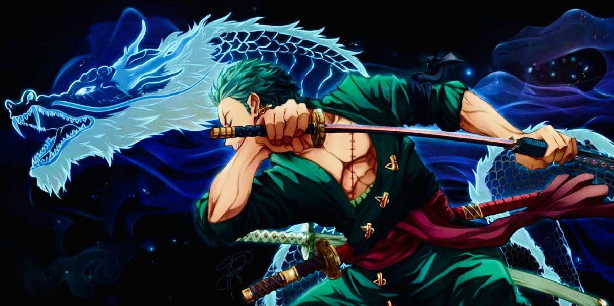 Download One Piece Zoro 4k Circle Slash Wallpaper