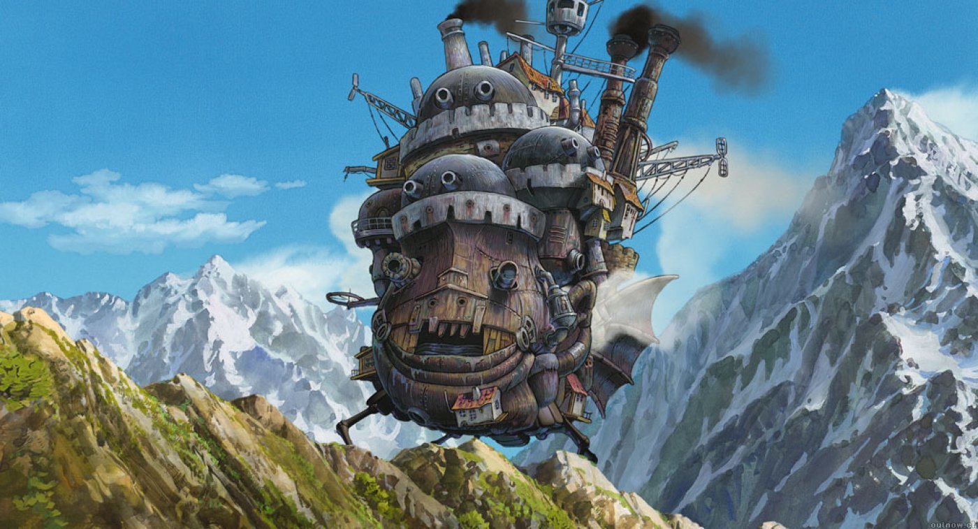 Studio Ghibli Wallpaper 1400x757 Studio Ghibli Howls Moving Castle