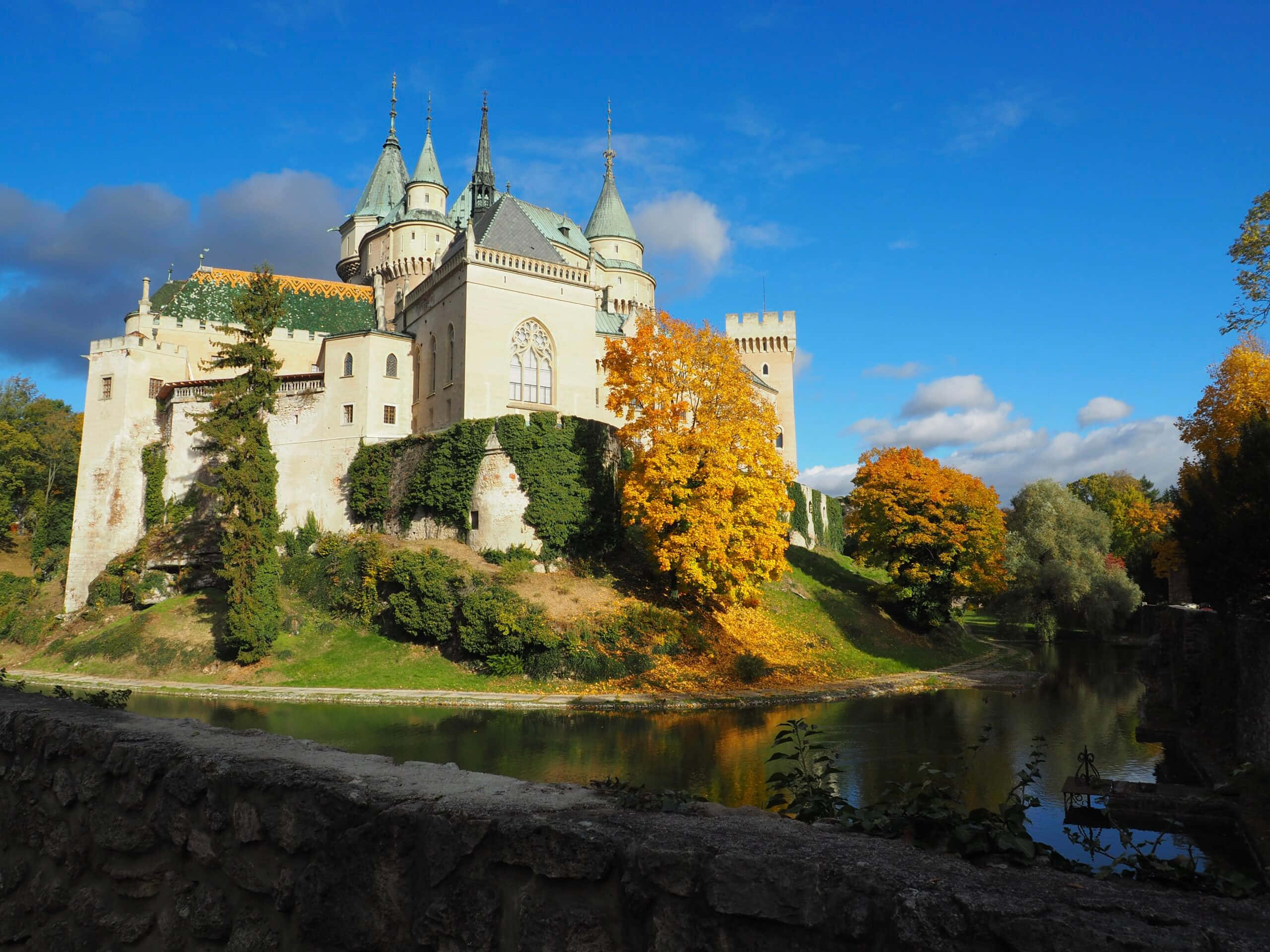 Bojnice Castle Roofs Wallpaper