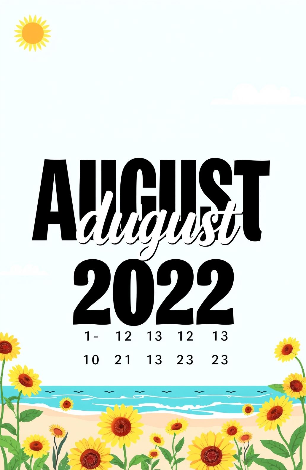 August Calendar Wallpaper