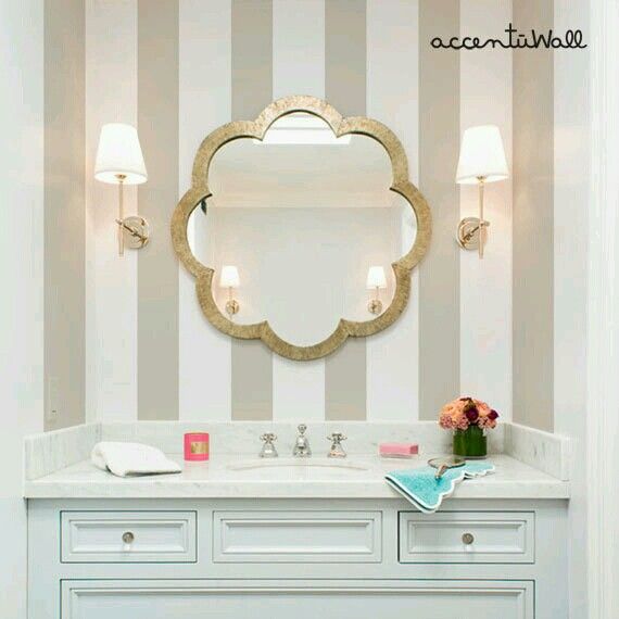 Free Download Removable Stripe Wallpaper Bathroom Ideas Pinterest