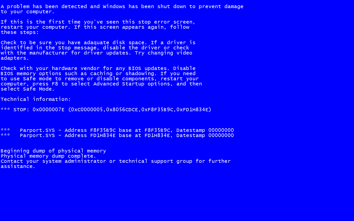 Explore Wallpaper Blue Screen Of Death Windows Xp Bsod