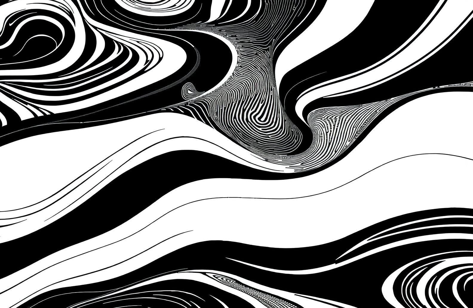 Black And White Abstract Wallpaper