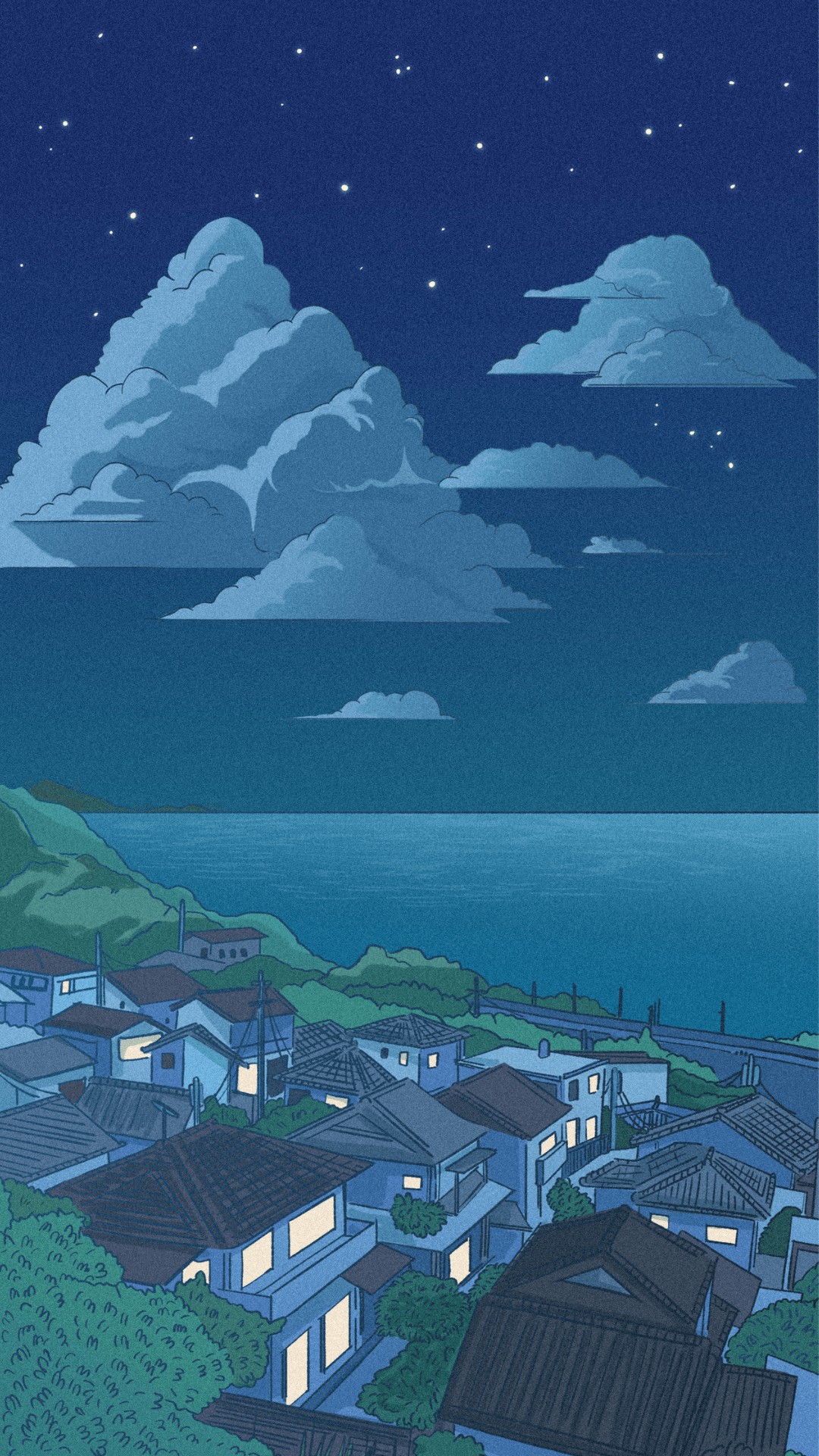 Blue Anime Aesthetic Wallpaper