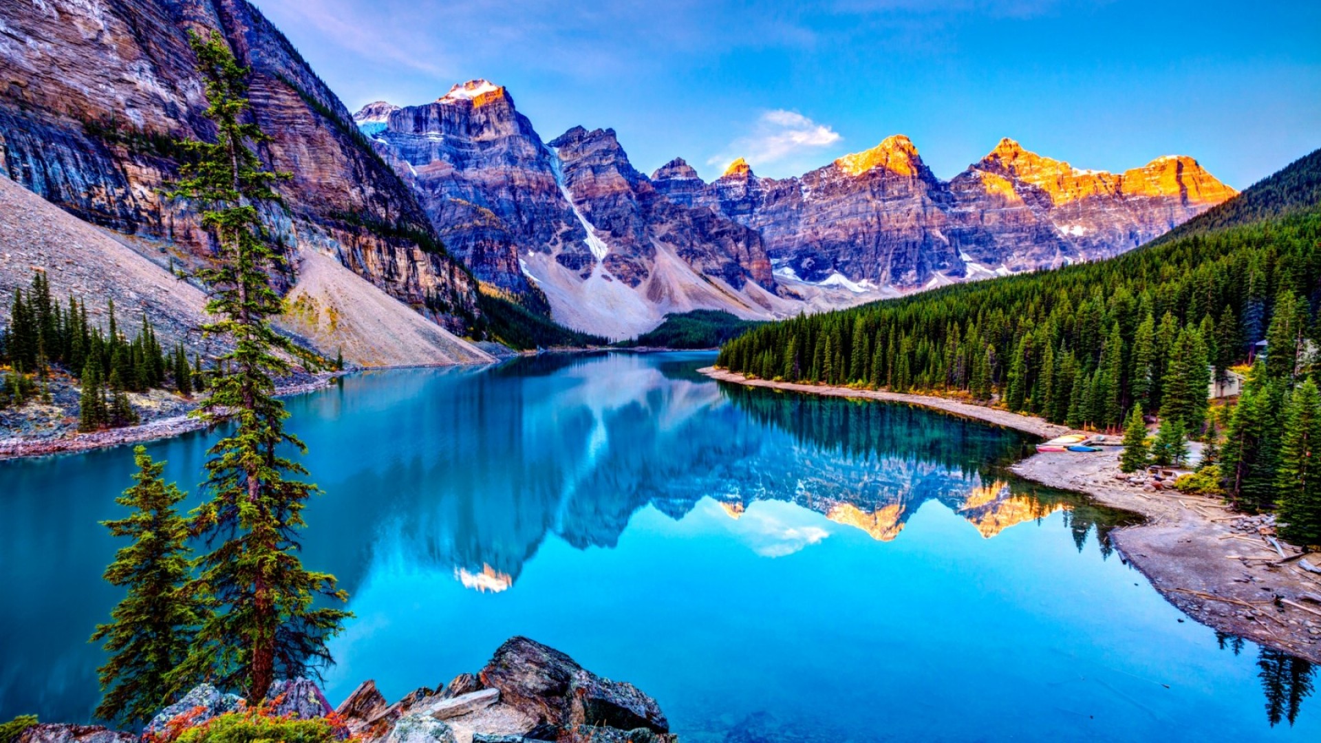 Hd Rocky Mountains Wallpapers Backgrounds Computer Desktop Pictures 1920x1080