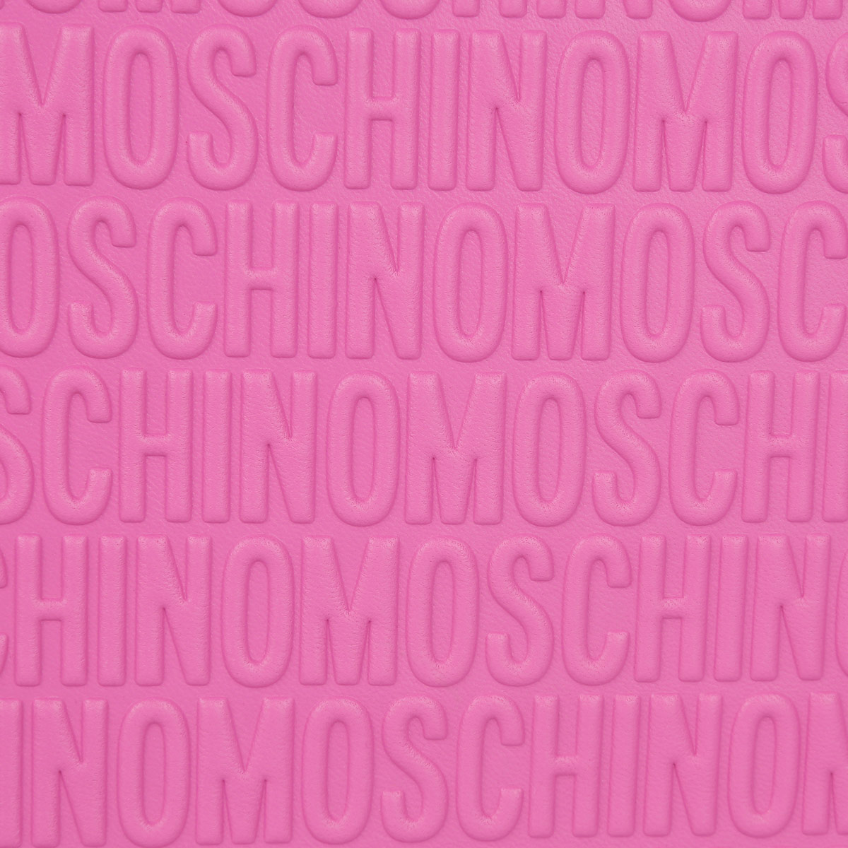 Moschino Jacket Bag Black Shiny Logo Clutch Pink Magenta