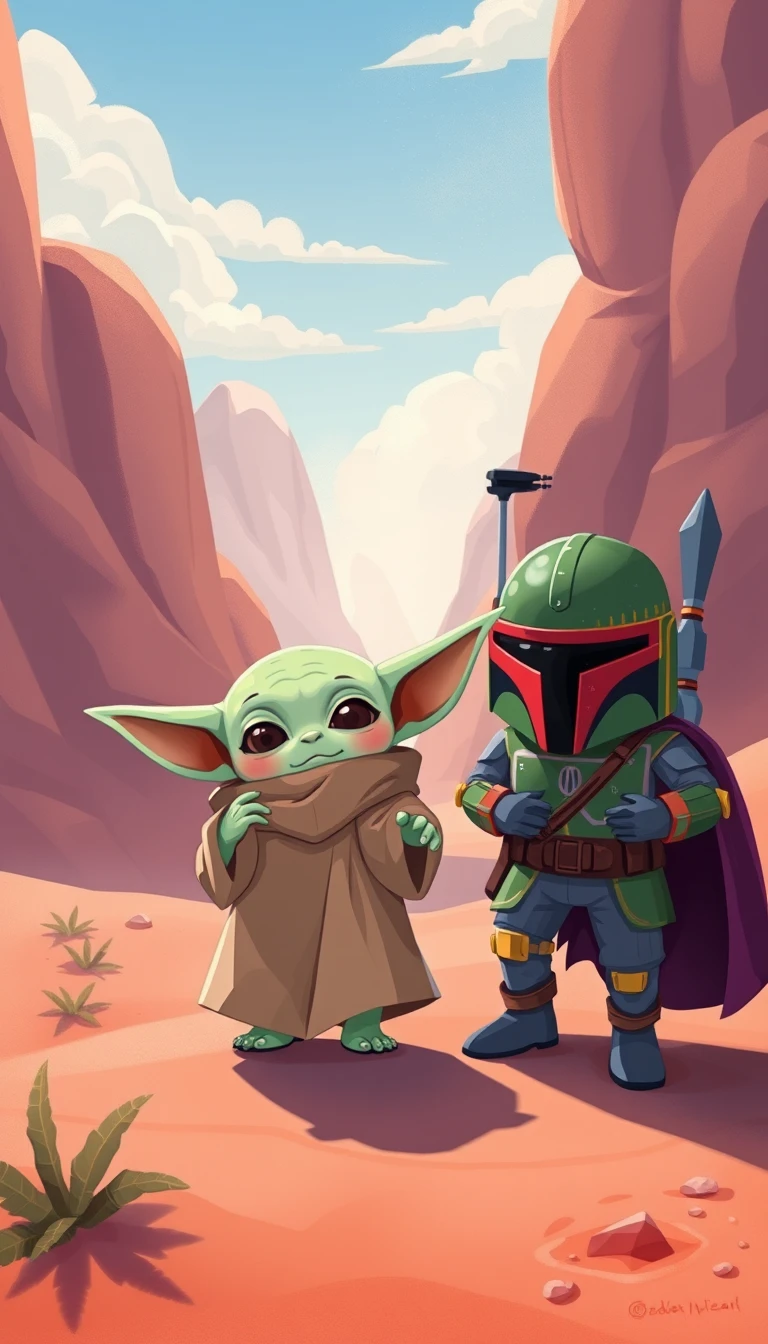 🔥 Download Baby Yoda Boba Wallpaper by @ahernandez99 | Baby Yoda Boba ...