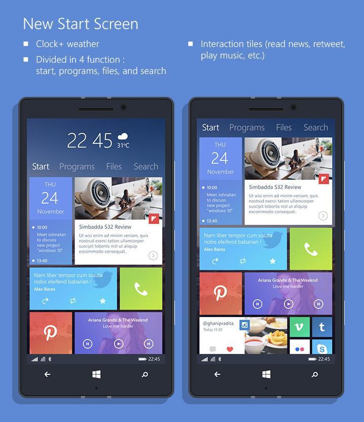 New Start Screen and Interactive Tiles Show Up in Windows Phone