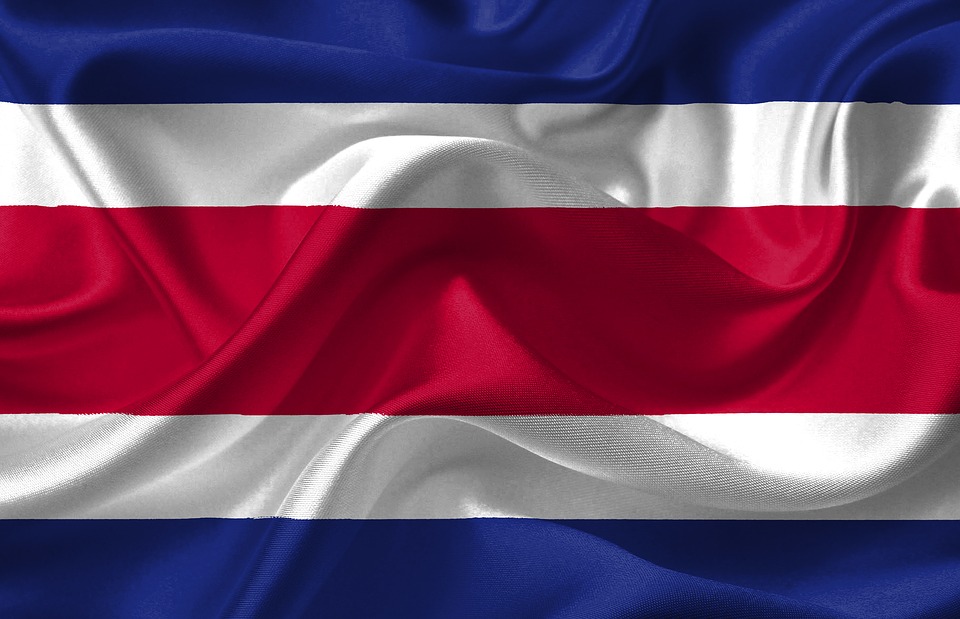 Costa Rica Country Flag Image On
