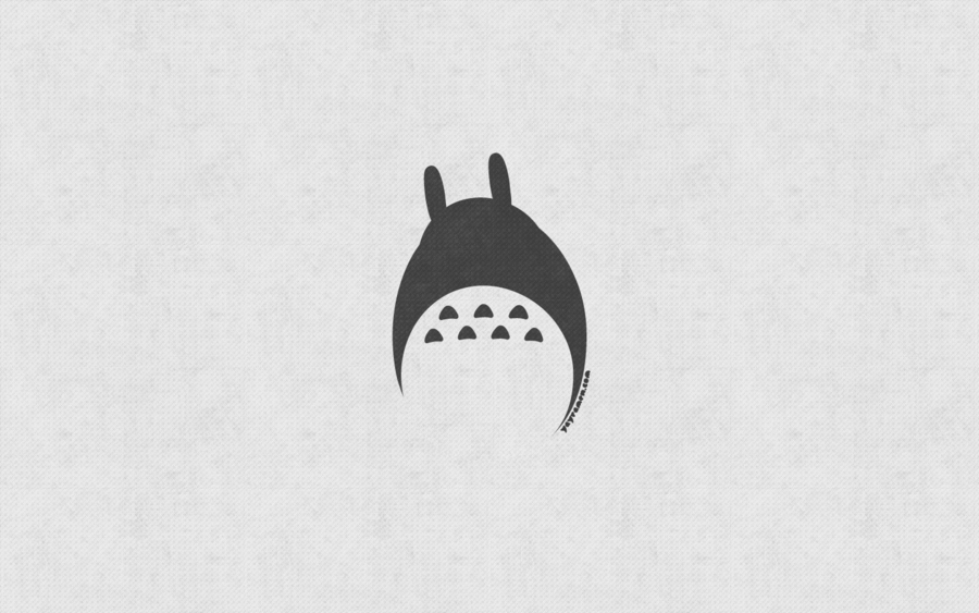 Totoro iPhone Wallpaper Minimal By